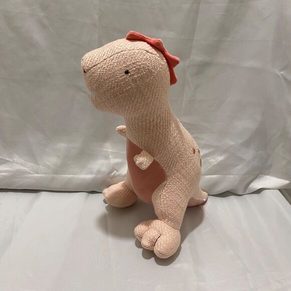 Pillowfort Pink Dinosaur Weighted Decorative Stuffed Plush 14 Inch X 10 Inch - Picture 3 of 8
